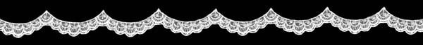 EMBROIDERED BEADED EDGING - WHITE